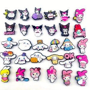 Lot 30Pcs cinnamon roll Kumari Melody Croc Charms Jibbitz girls Shoe Decoration